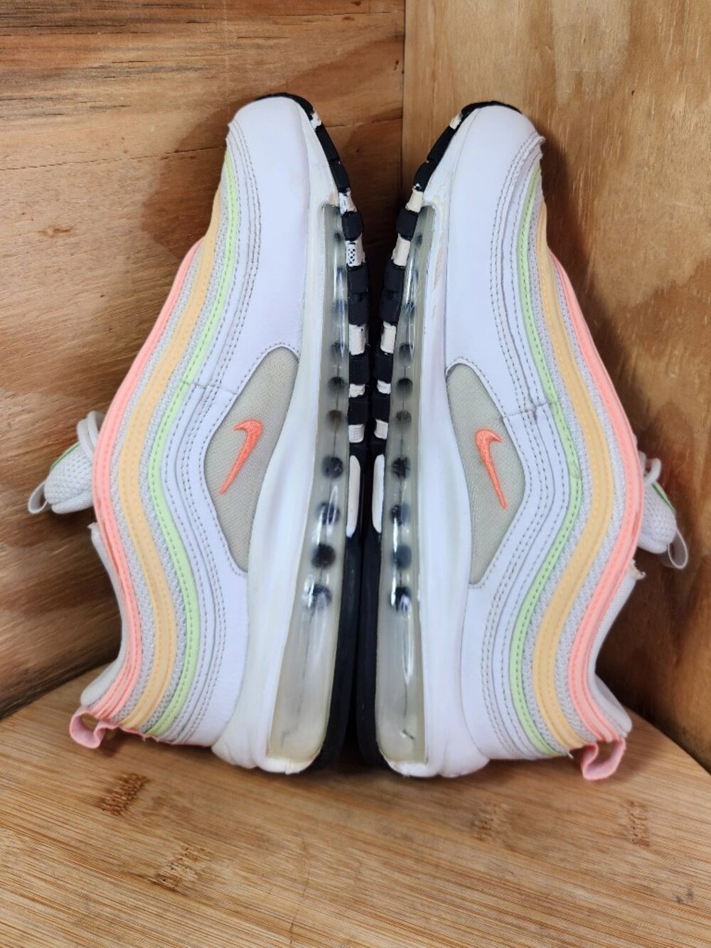 Nike Air Max 97 Womens White Running Shoes Sneakers Size 8.5 - Picture 7 of 10
